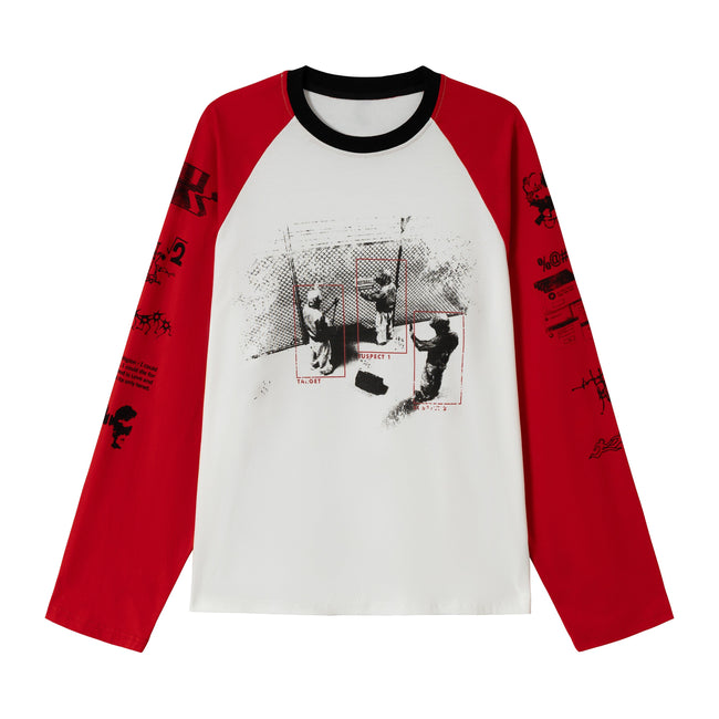 Omirad Graphic Raglan Long-Sleeve T-Shirt Main Image
