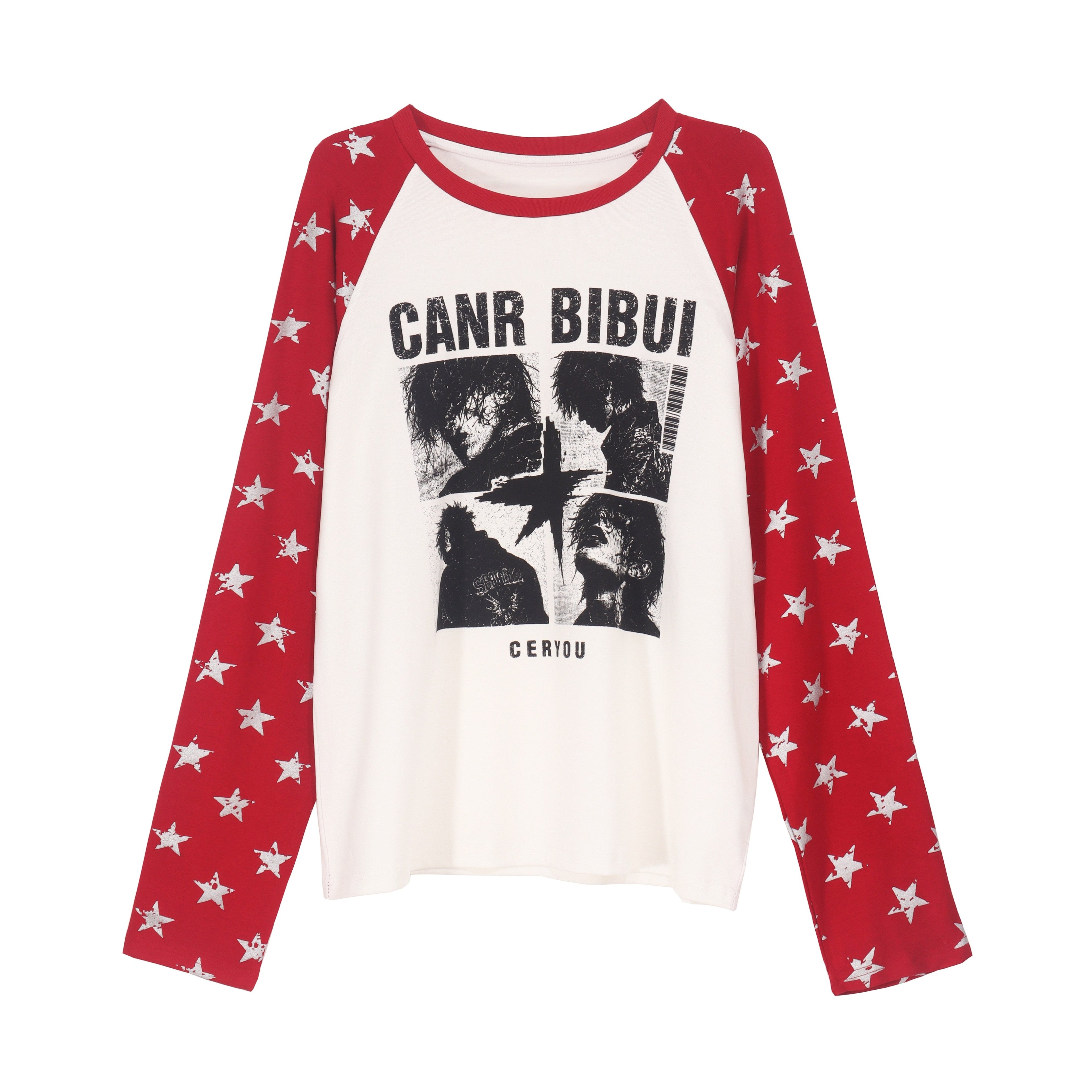 Omirad Star Sleeve Graphic Long Sleeve Tee