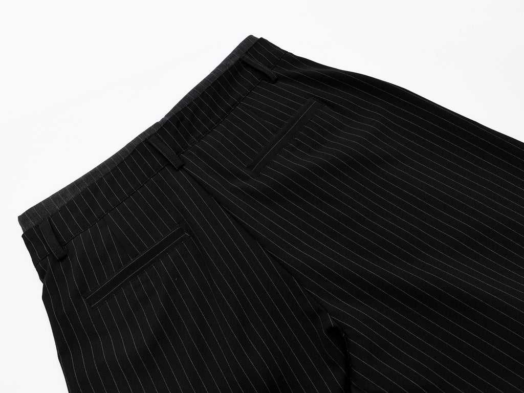 Omirad Pinstripe Wide-Leg Shorts