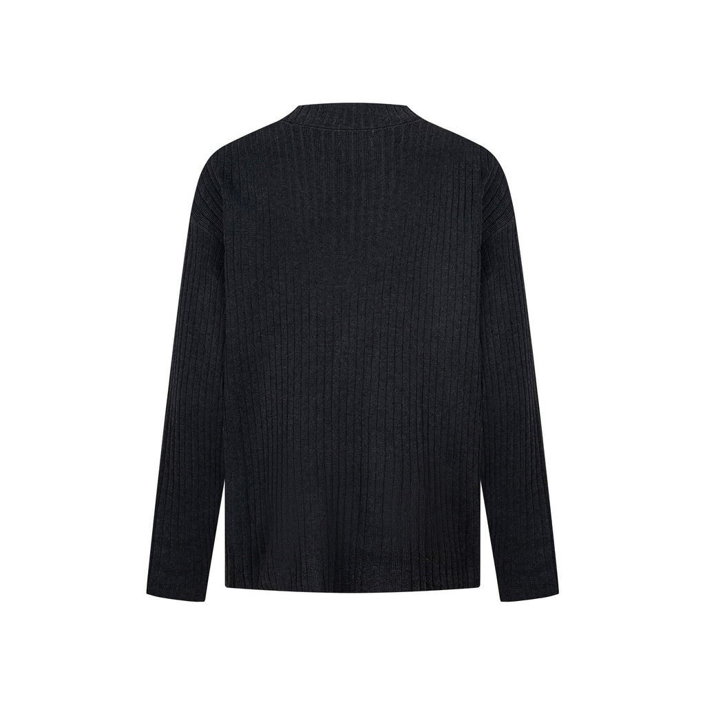 Omirad Graphic Ribbed Knit Top