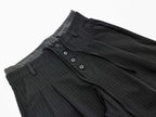 Omirad Pinstripe Wide-Leg Shorts