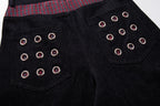 Omirad Eyelet Wide-Leg Jeans