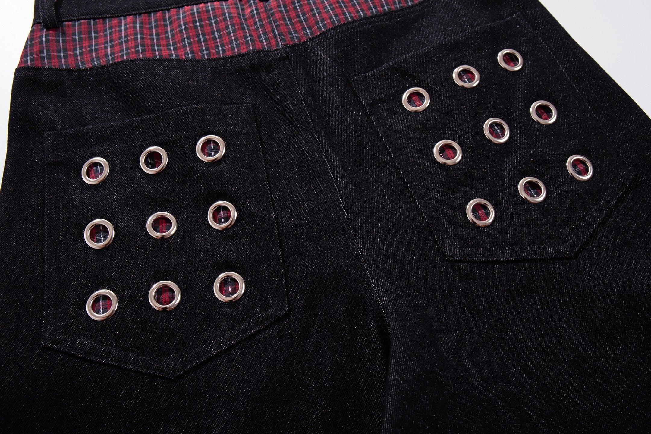 Omirad Eyelet Wide-Leg Jeans