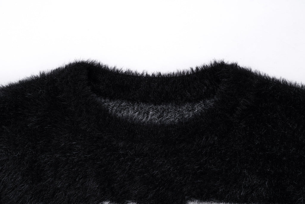 Omirad Fluffy Crest Knit Sweater