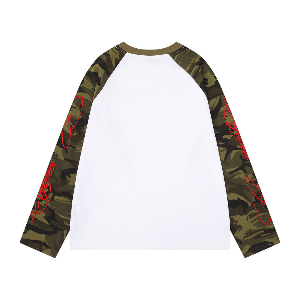 Omirad Camo Sleeve Raglan Long Sleeve Tee