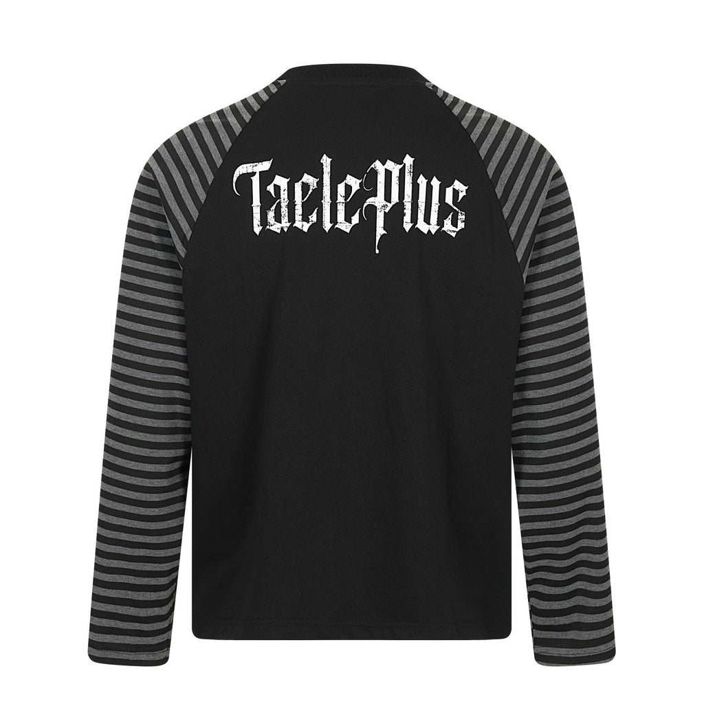 Omirad Gothic Stripe Raglan Long Sleeve Tee