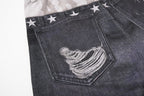Omirad Layered Distressed Balloon Jeans