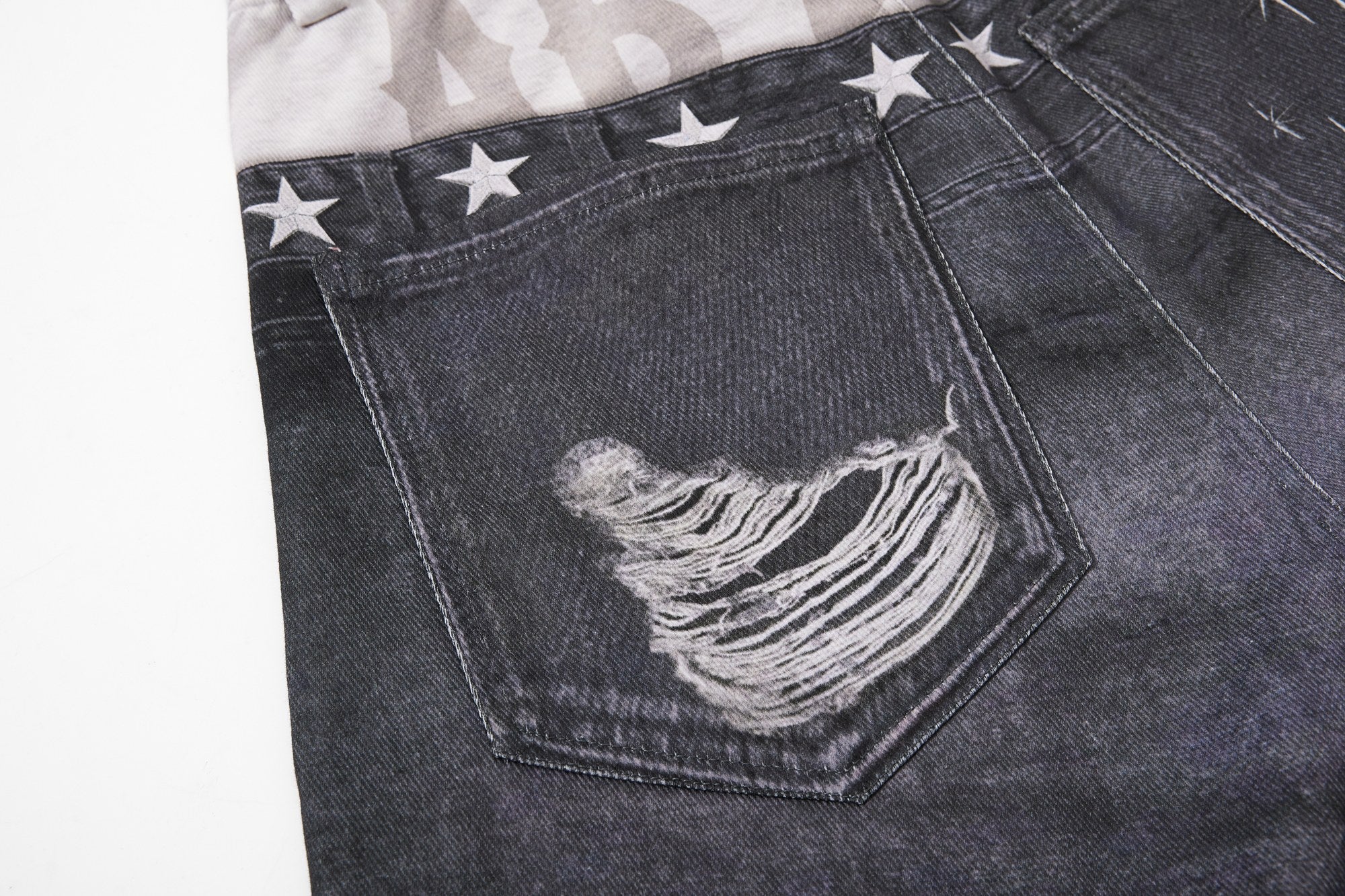 Omirad Layered Distressed Balloon Jeans