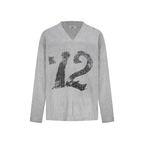 Omirad Graphic Ribbed Knit Top