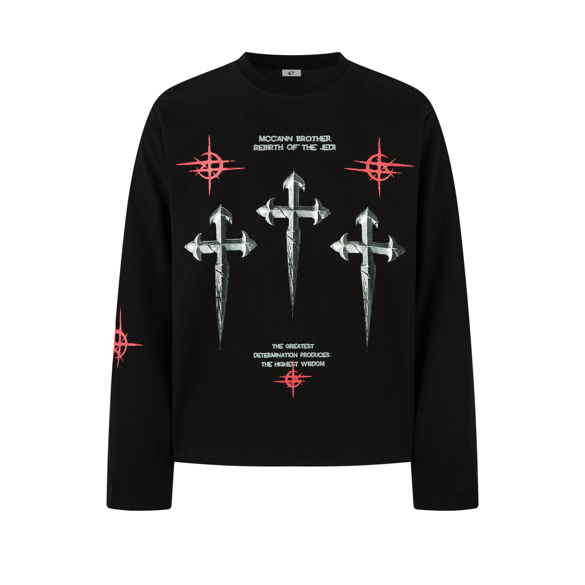 Omirad Gothic Cross Long Sleeve Tee