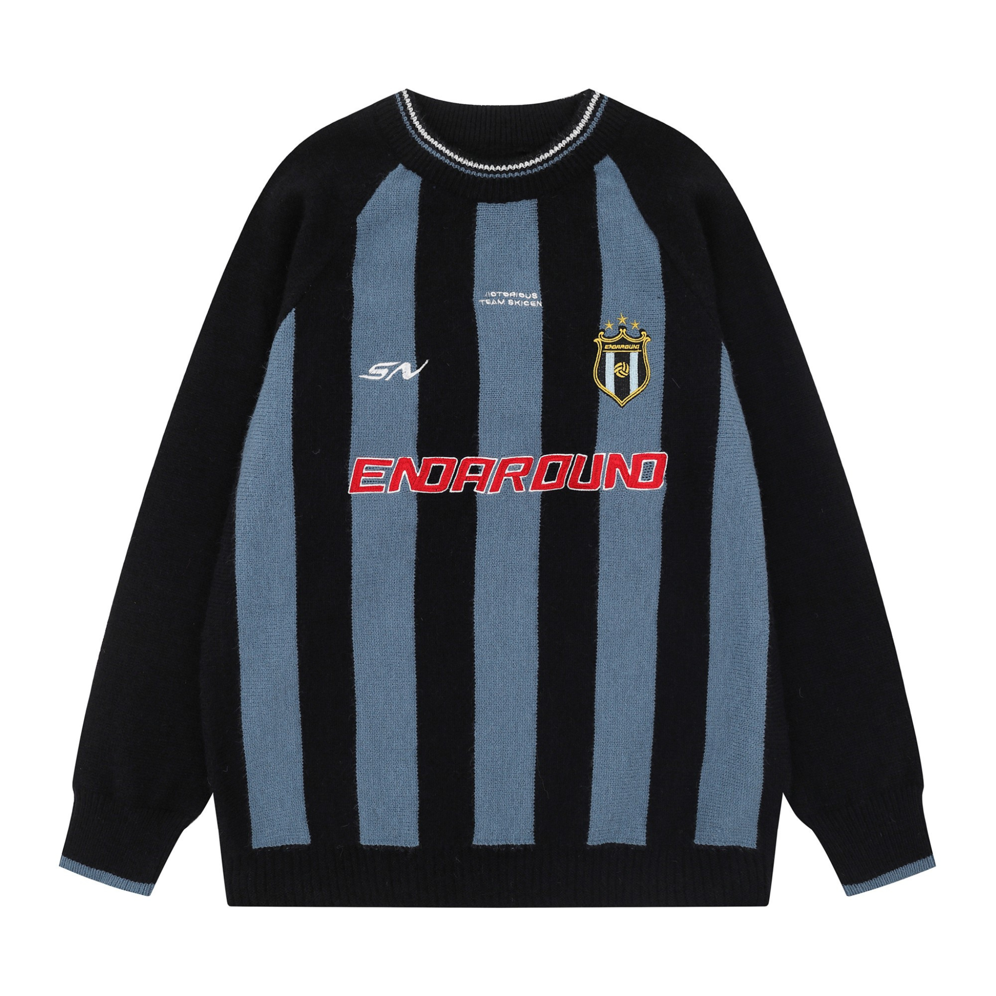 Omirad Striped Crest Knit Sweater