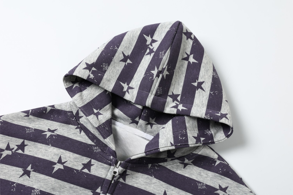 Omirad Zip-Up Graphic Hoodie