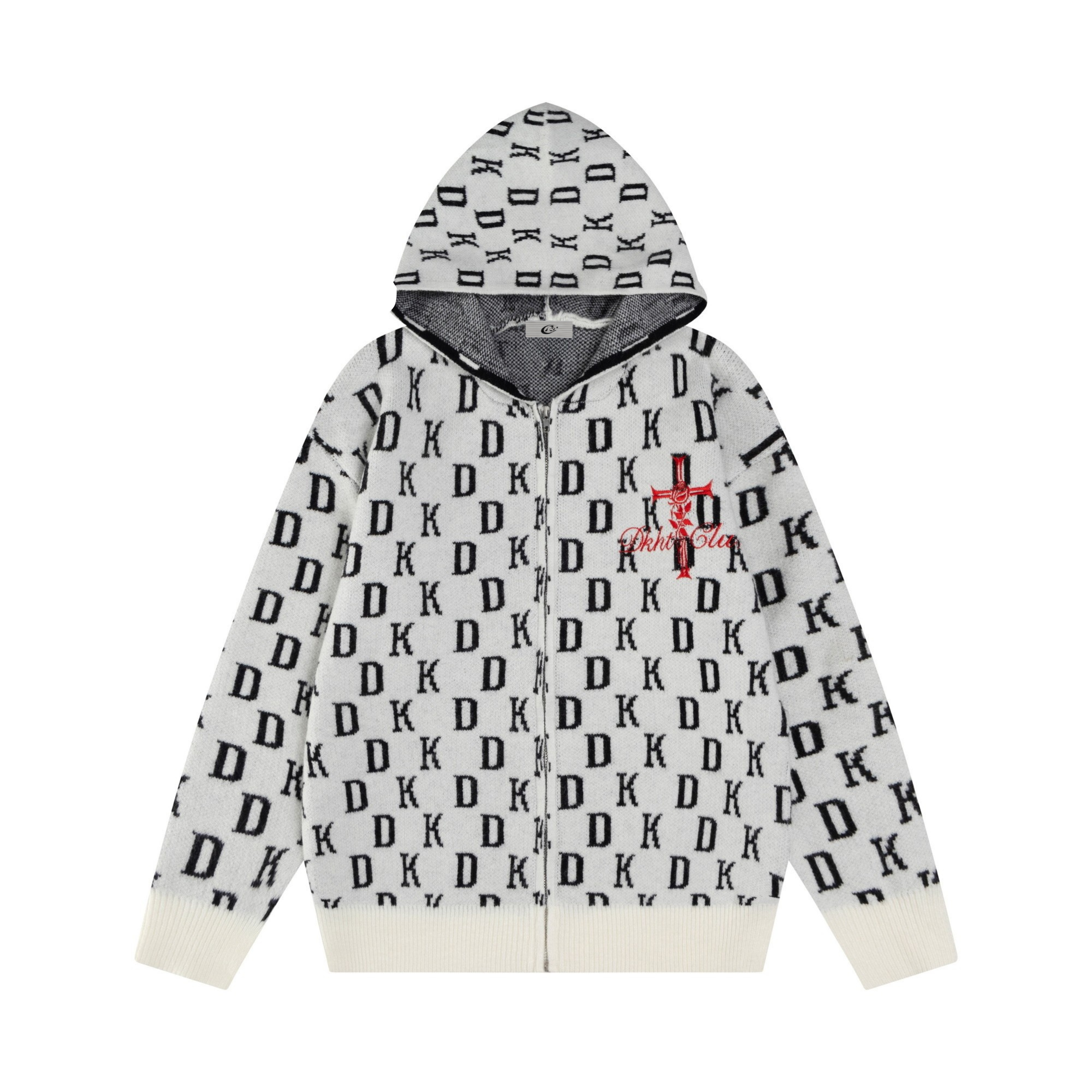 Omirad DK Allover Knit Zip Hoodie