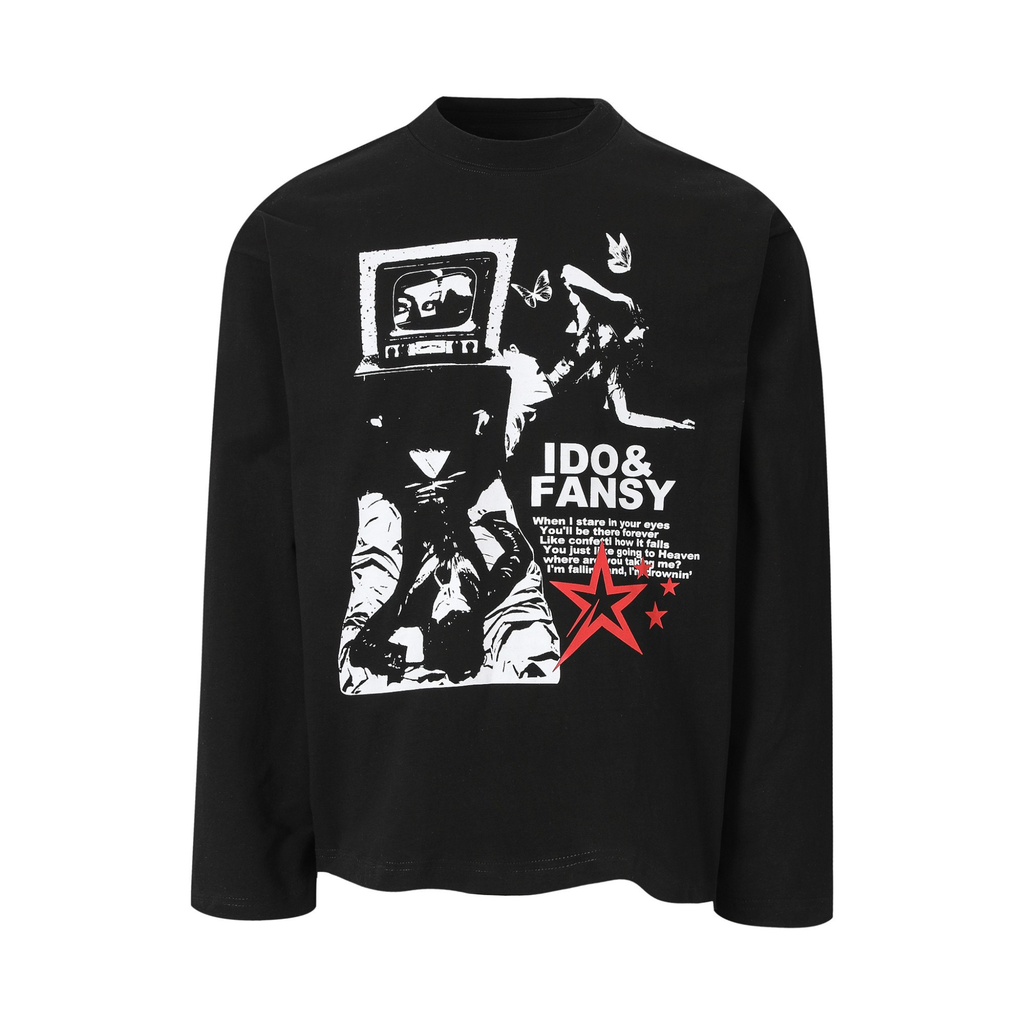 Omirad Graphic Collage Long-Sleeve Tee