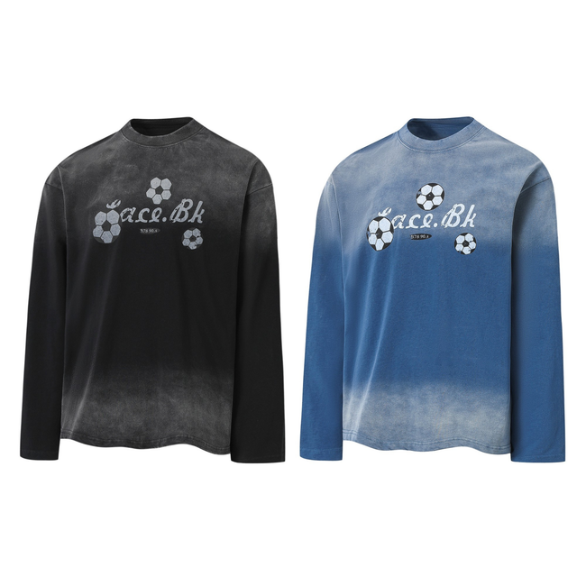 Omirad Gradient Soccer Graphic Long-Sleeve Tee Main Image