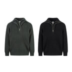 Omirad Minimalist Half-Zip Knit Sweater