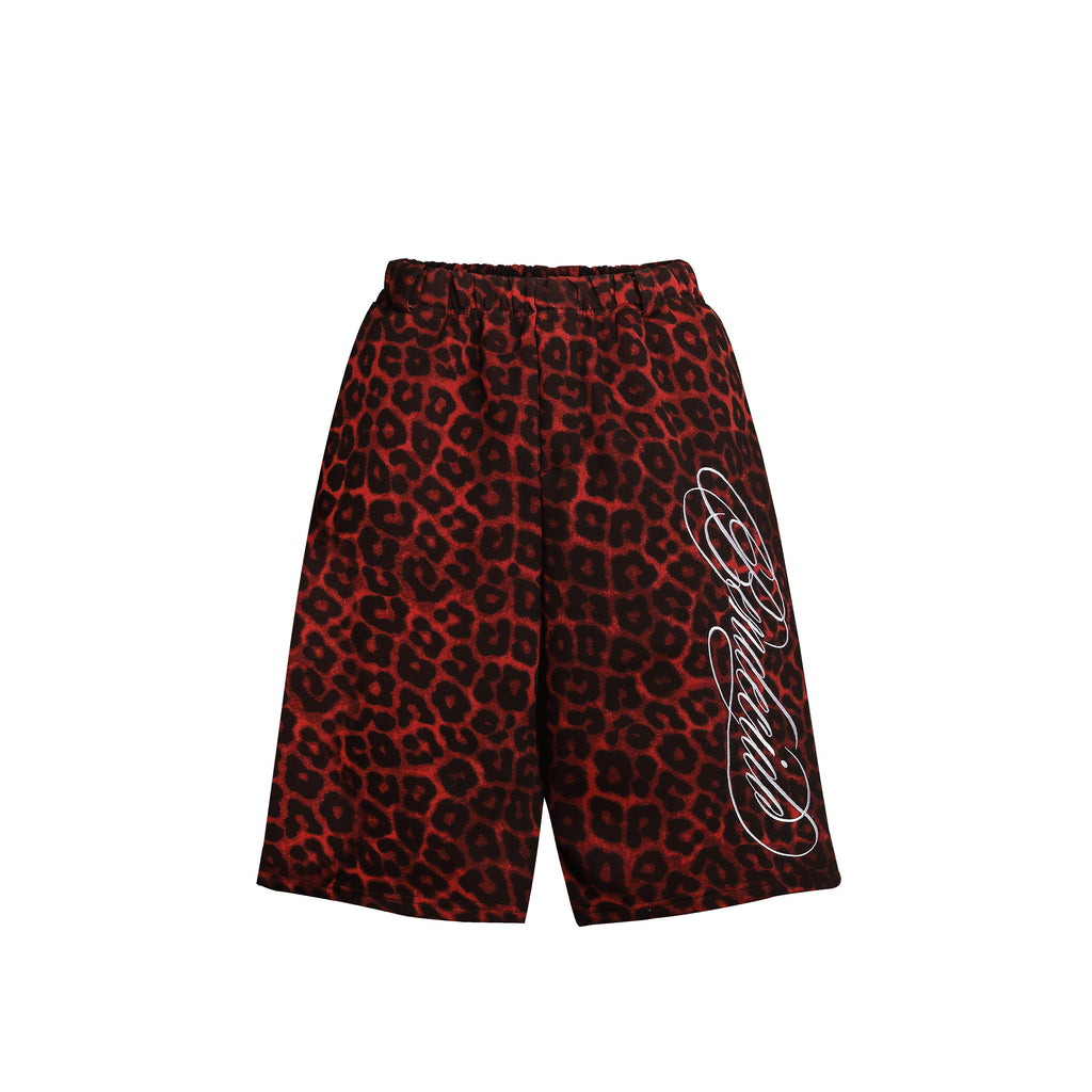 Omirad Leopard Print Loose Shorts