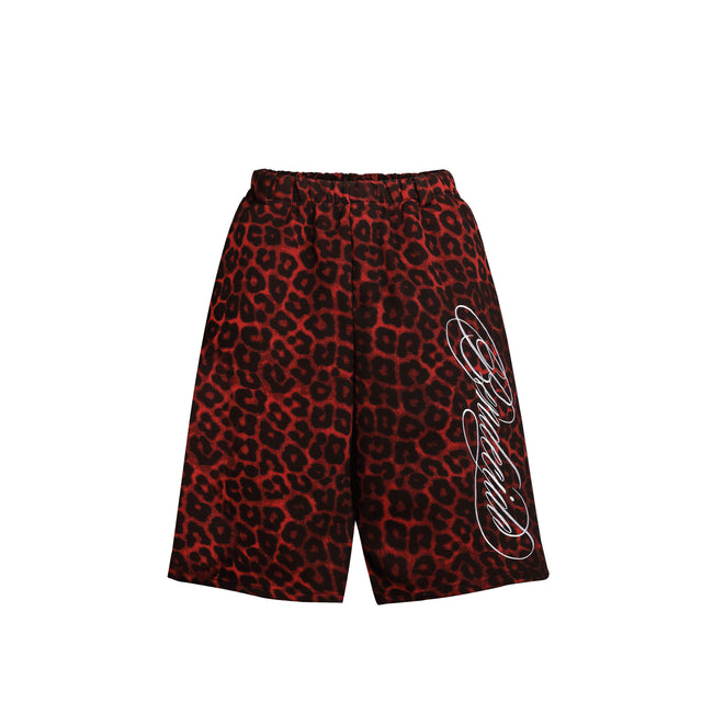 Omirad Leopard Print Loose Shorts Main Image