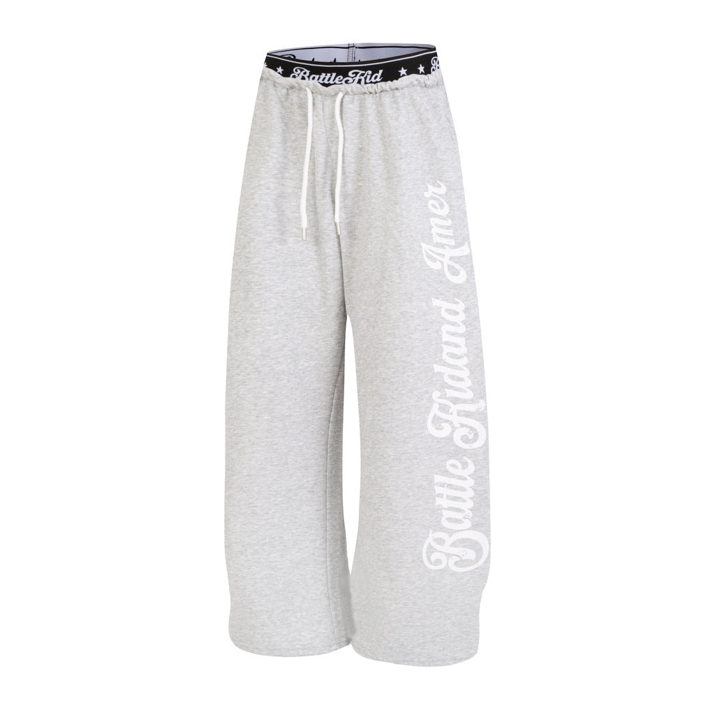 Omirad Script Logo Wide-Leg Sweatpants