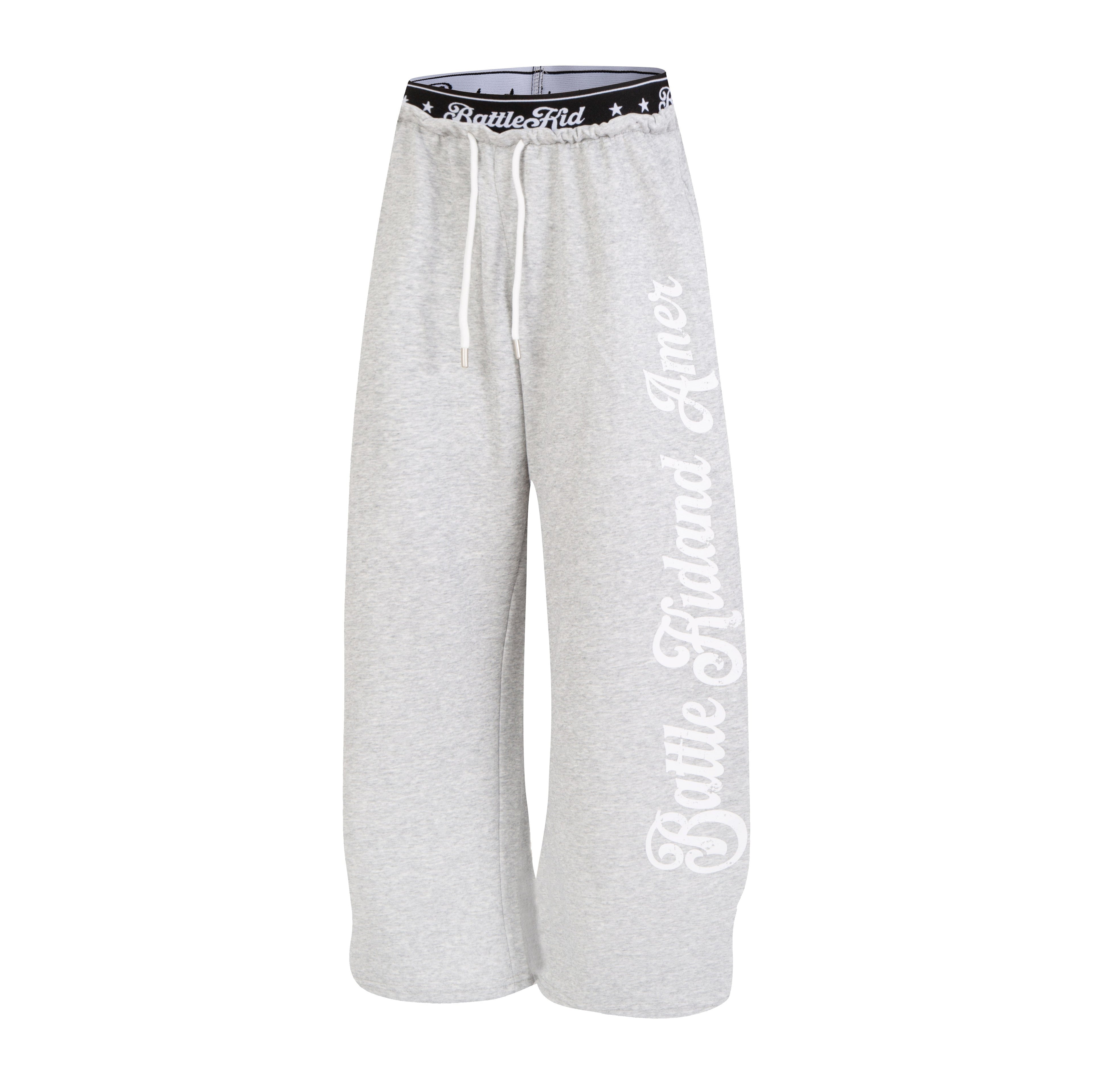 Omirad Script Logo Wide-Leg Sweatpants