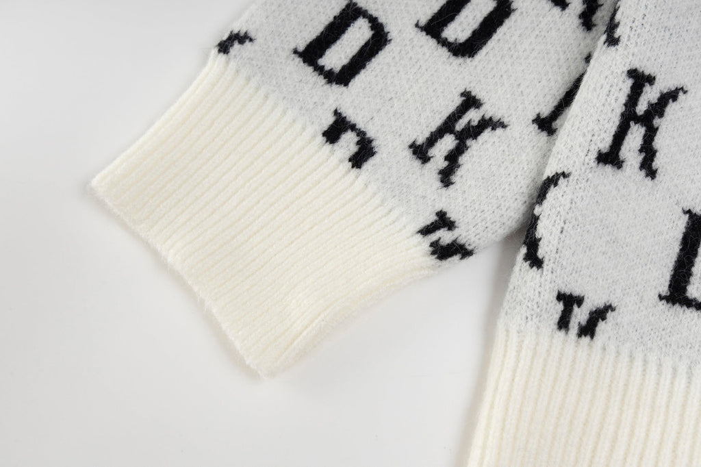 Omirad DK Allover Knit Zip Hoodie