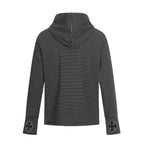 Omirad Striped Graphic Zip Hoodie