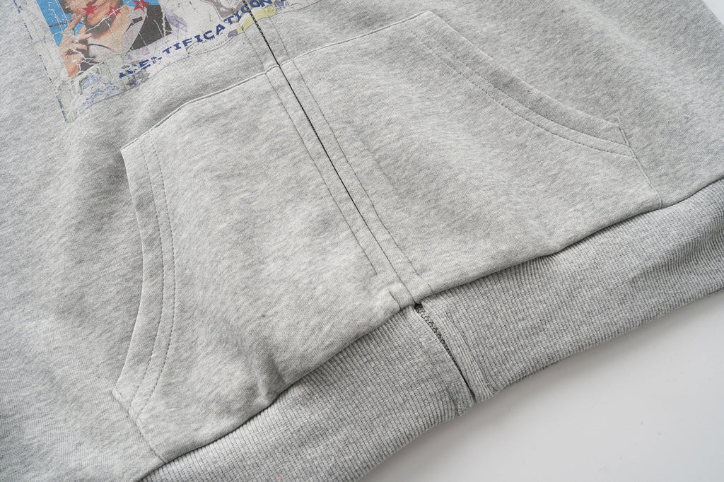 Omirad “Business Card” Graphic Zip Hoodie