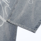 Omirad Script Logo Wide-Leg Jeans