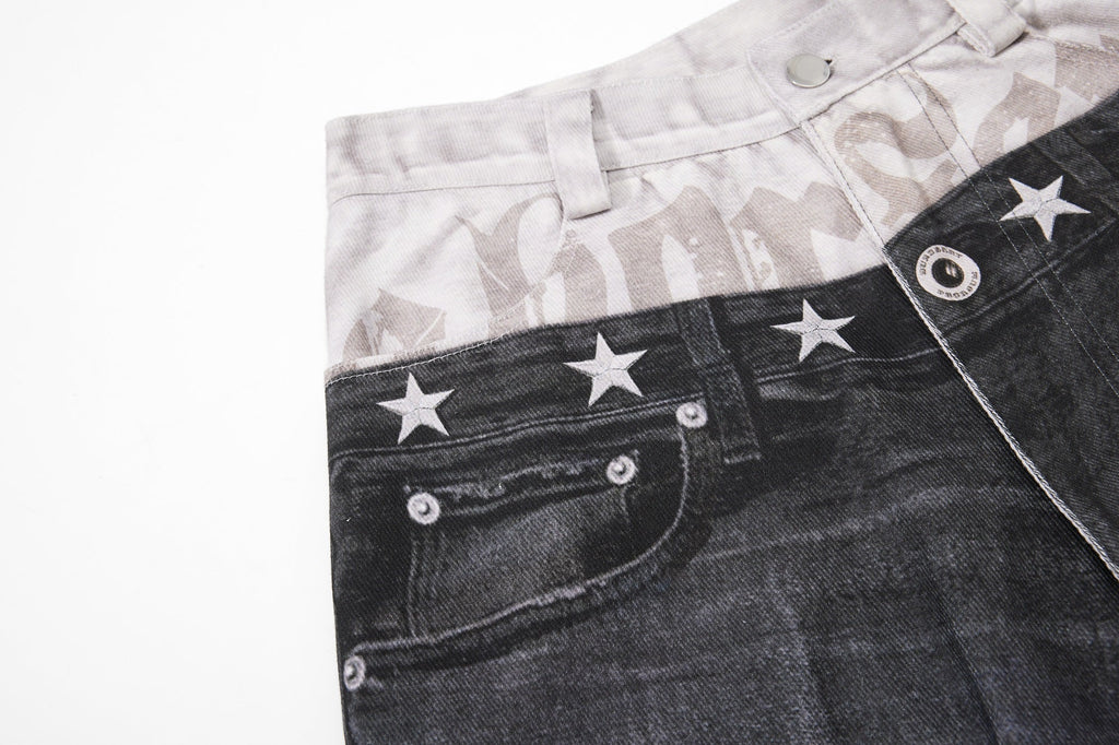 Omirad Layered Distressed Balloon Jeans