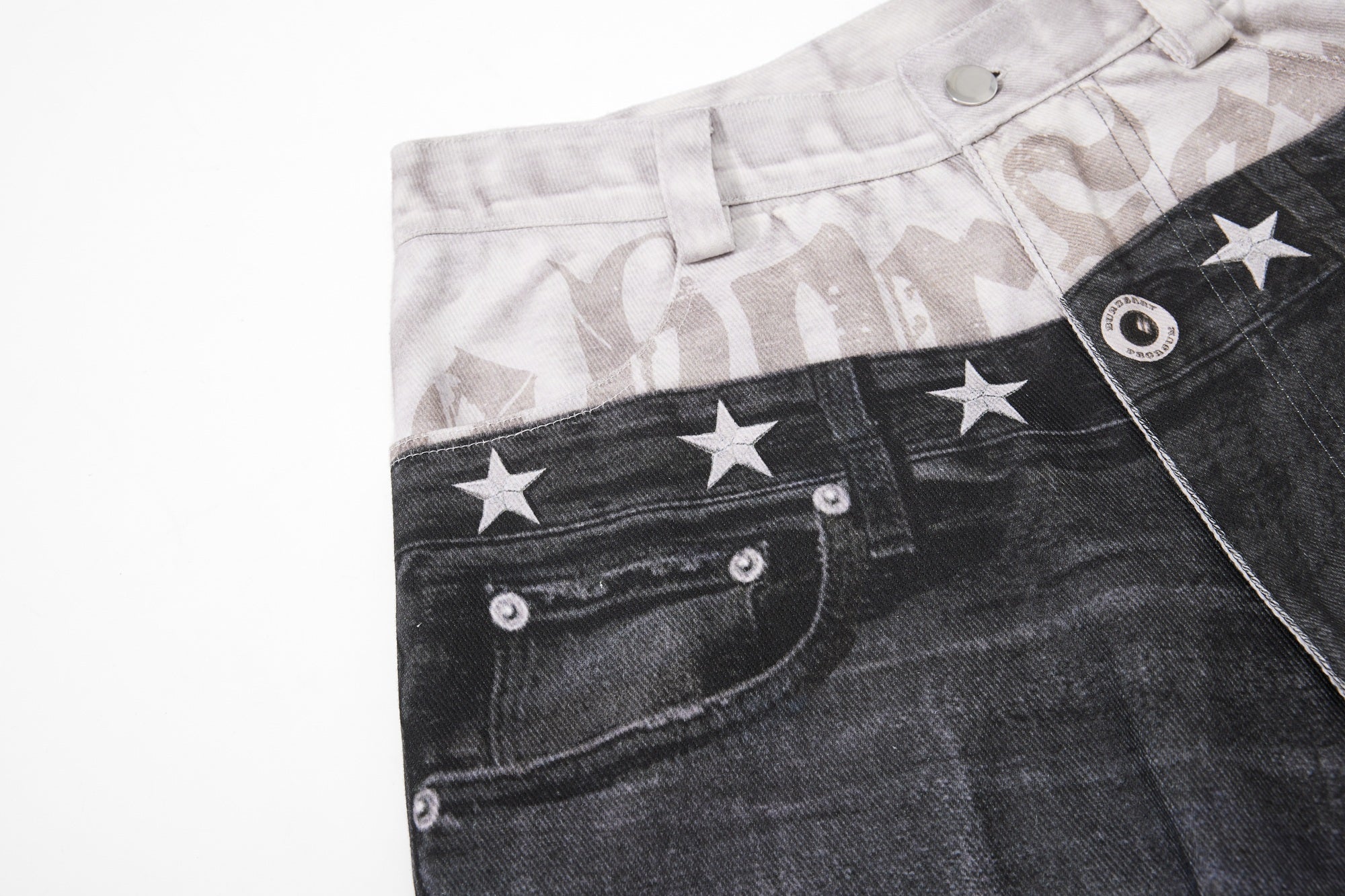 Omirad Layered Distressed Balloon Jeans