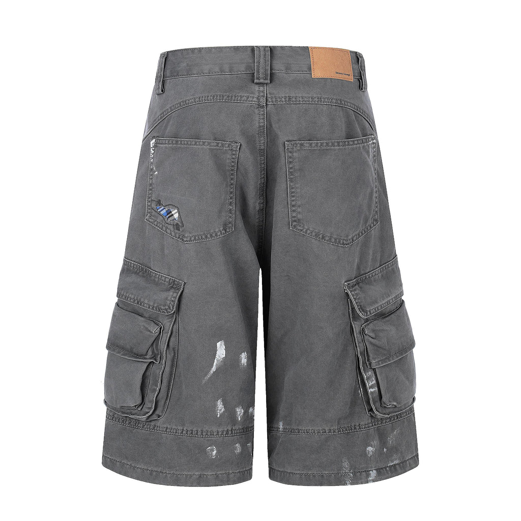 Omirad Distressed Utility Cargo Shorts