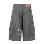 Omirad Distressed Utility Cargo Shorts