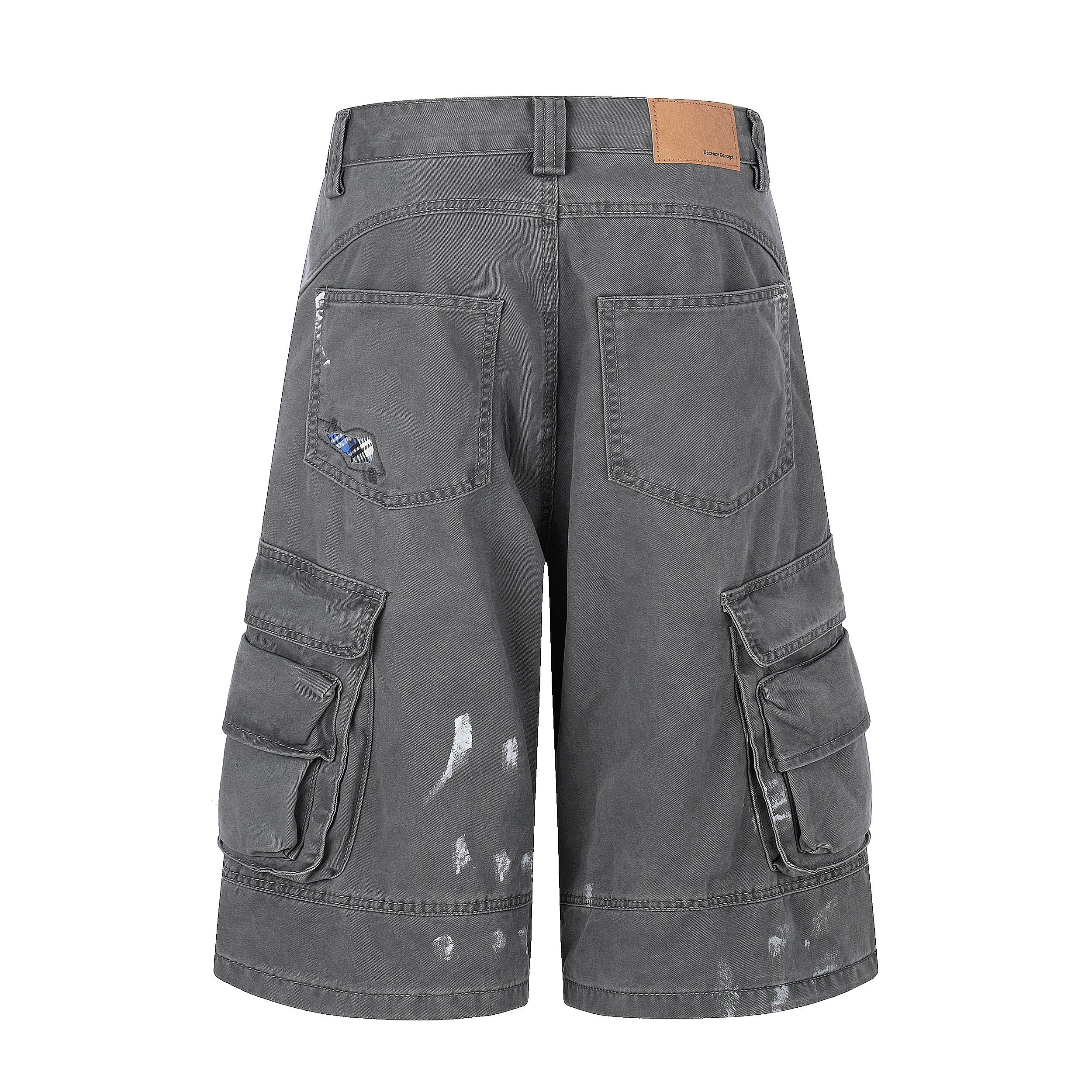 Omirad Distressed Utility Cargo Shorts