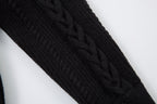 Omirad Vintage Cable Knit Polo Sweater