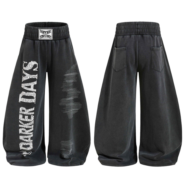 Omirad Cracked Logo Wide-Leg Sweatpants Hover Image