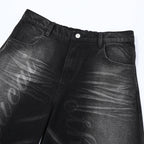 Omirad Script Logo Wide-Leg Jeans