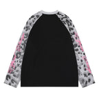 Omirad Leopard Raglan Long Sleeve Tee