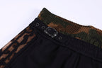 Omirad Leopard Trim Wide Shorts