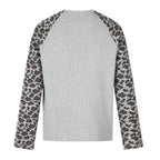 Omirad Leopard Raglan Long Sleeve Tee