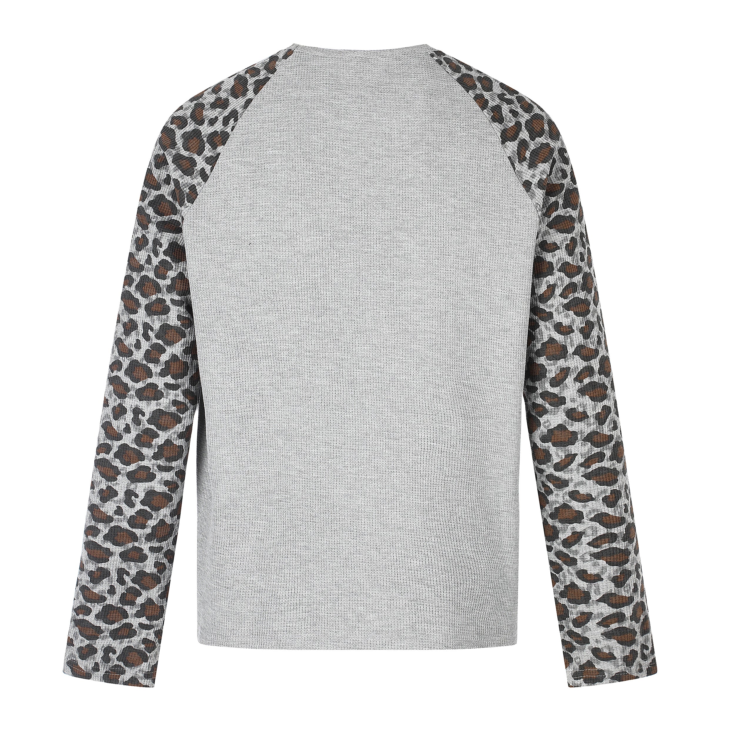 Omirad Leopard Raglan Long Sleeve Tee