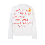 Omirad Flame Doodle Emotional Graphic Long Sleeve Tee
