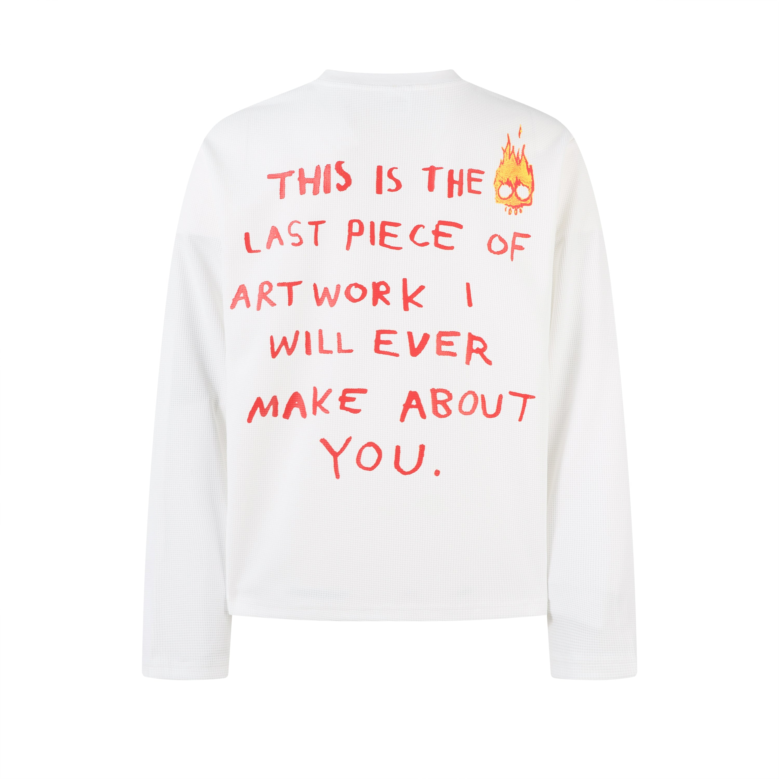 Omirad Flame Doodle Emotional Graphic Long Sleeve Tee