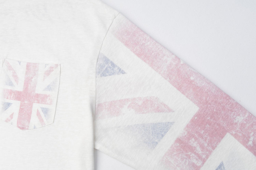 Omirad Union Jack Sleeve Henley Long Sleeve Tee