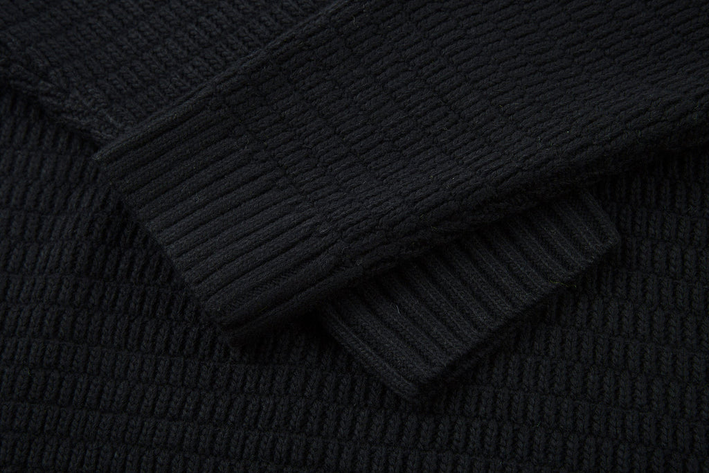Omirad Striped Knit Polo Sweater