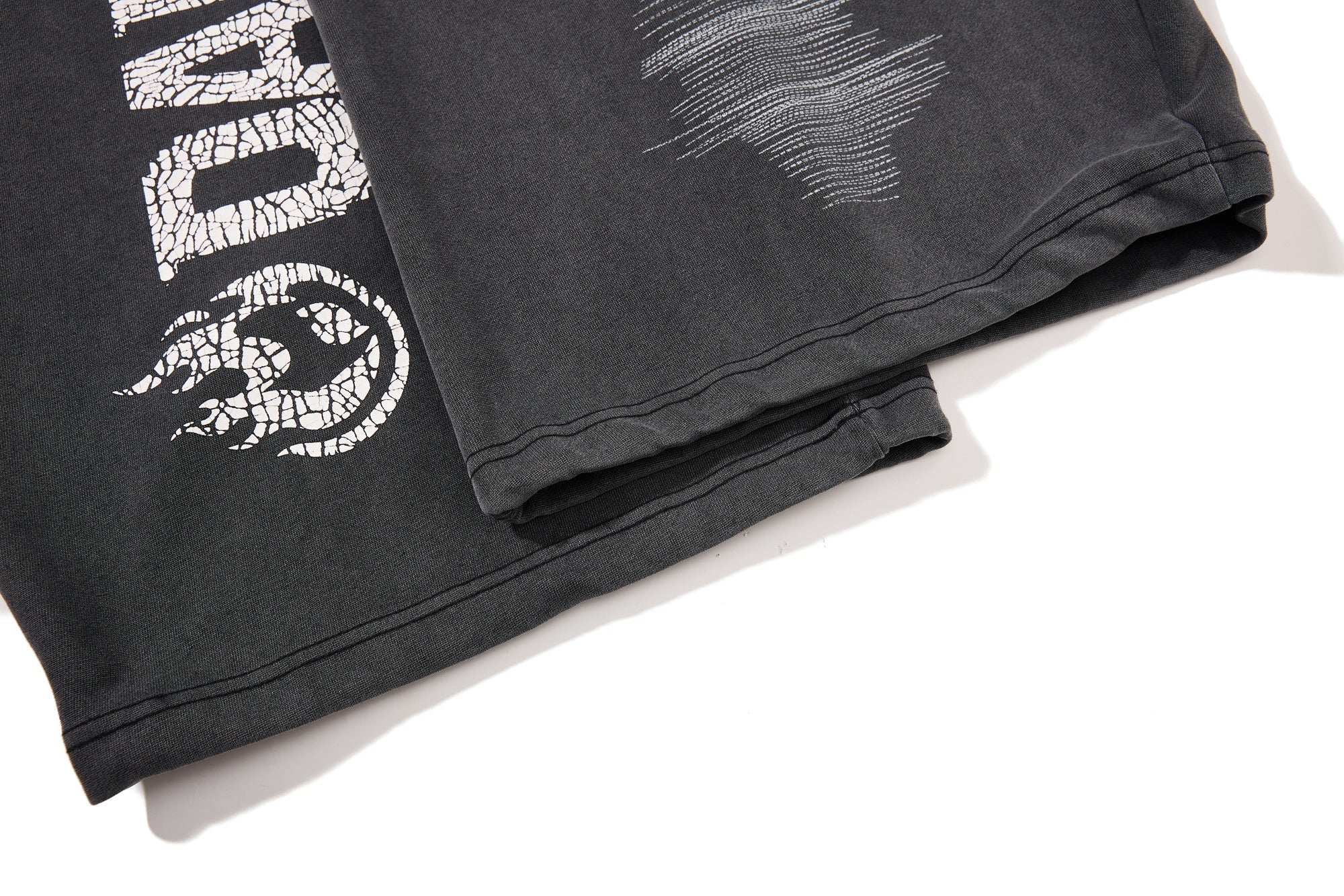 Omirad Cracked Logo Wide-Leg Sweatpants