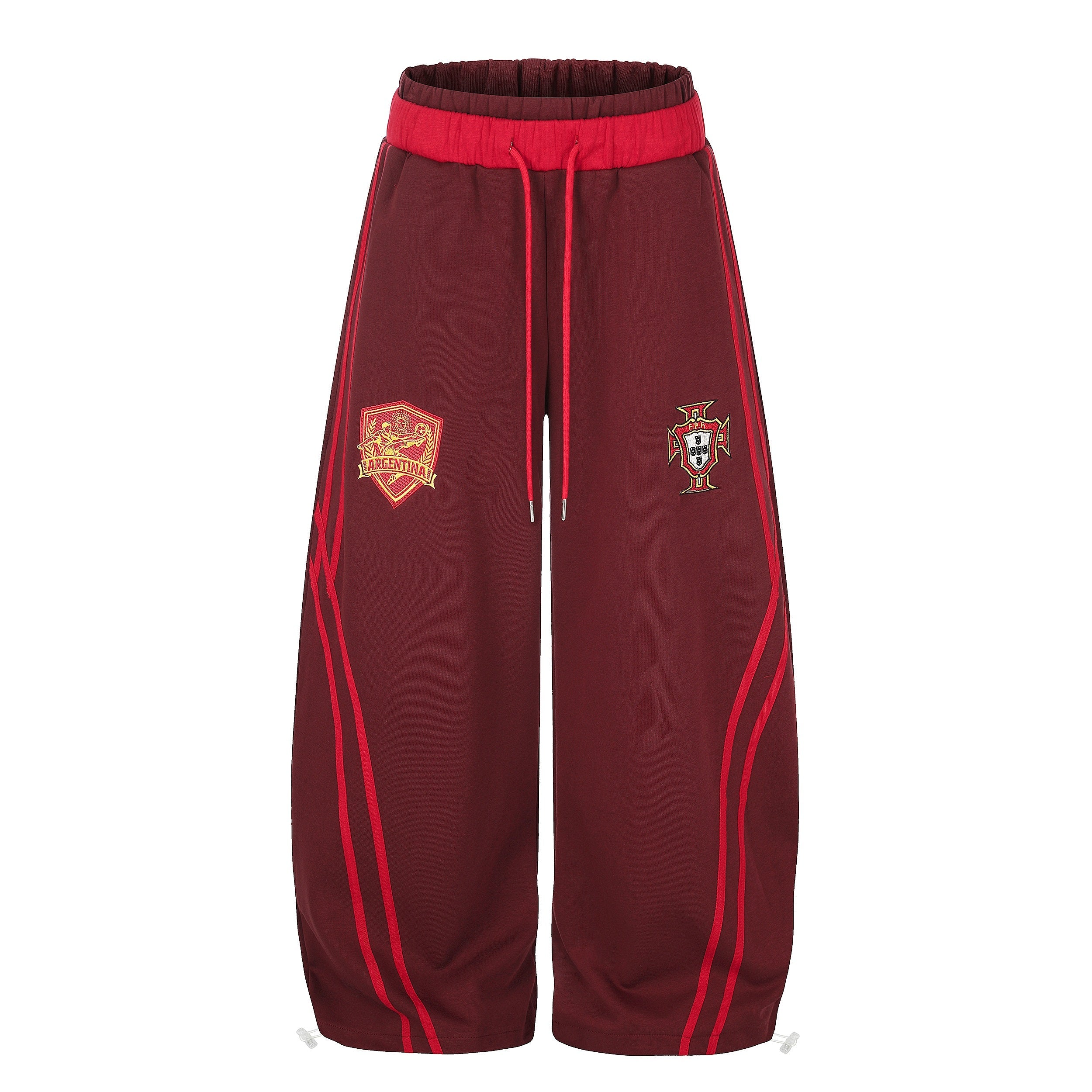 Omirad Soccer Crest Wide-Leg Track Pants