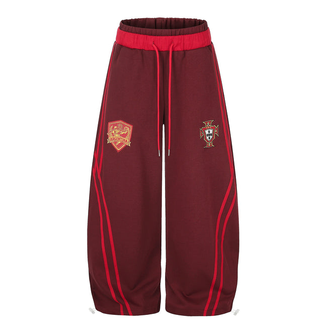 Omirad Soccer Crest Wide-Leg Track Pants Main Image