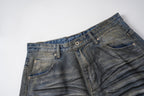Omirad Vintage Whiskered Wide-Leg Jeans