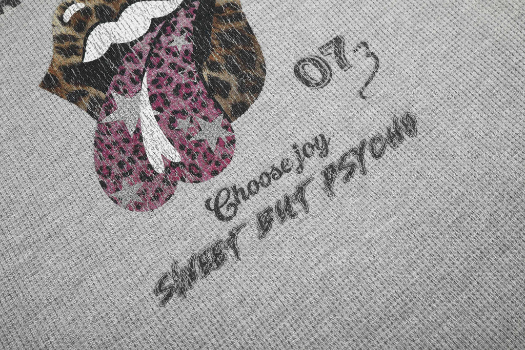Omirad Leopard Raglan Long Sleeve Tee