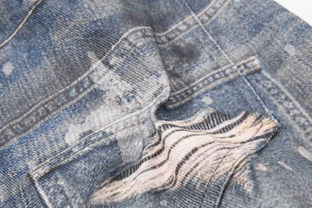 Omirad Layered Star Print Balloon Jeans